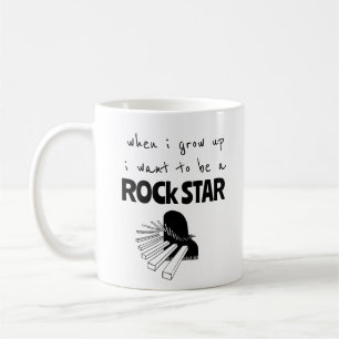 Wenn ich groß bin Rockstar-Kaffeetasse Kaffeetasse