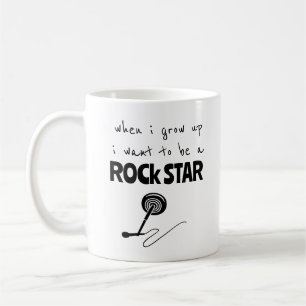 Wenn ich groß bin Rockstar-Kaffeetasse Kaffeetasse