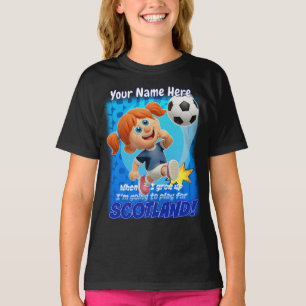 Wenn ich groß bin, werde ich für Schottland spiele T-Shirt