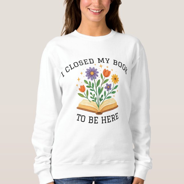 Wenn ich Hoodie lese, Buch Lover Sweater, habe ich (Vorderseite)