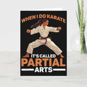 Wenn ich Karate mache, heißt es Teilamputation Karte