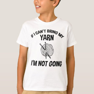Wenn ich mein Garn nicht mitbringen kann, gehe ich T-Shirt