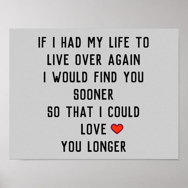 Wenn ich mein Leben hätte Poster (Vorne)