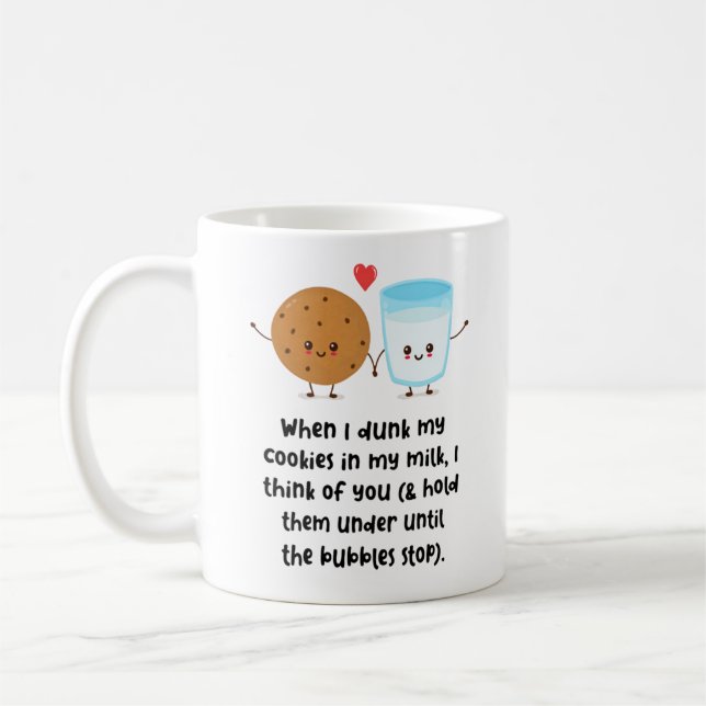 Wenn ich meine Kekse in meine Milch getrunken habe Kaffeetasse (Links)