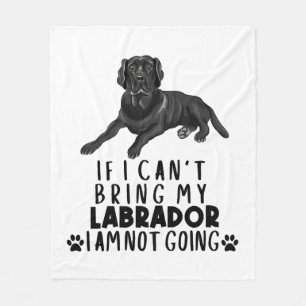 Wenn ich meinen schwarzen Labrador Hund nicht mitb Fleecedecke