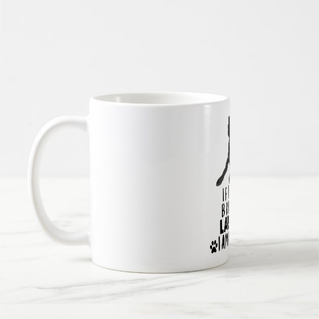 Wenn ich meinen schwarzen Labrador Hund nicht mitb Kaffeetasse (Links)