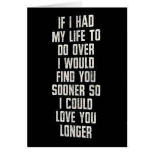 WENN ICH MEINES LEBEN HATTE, OVER ZU TUN, HABE ICH