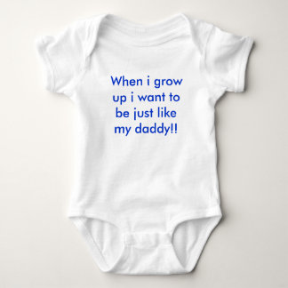 Wenn ich mich aufwachse, wollen Sie, um gerade wie Baby Strampler