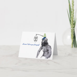 Wenn ich mir dein Foto ansehe Feiertagskarte