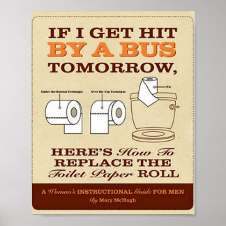 Wenn ich morgen von einem Bus überfahren werde... Poster