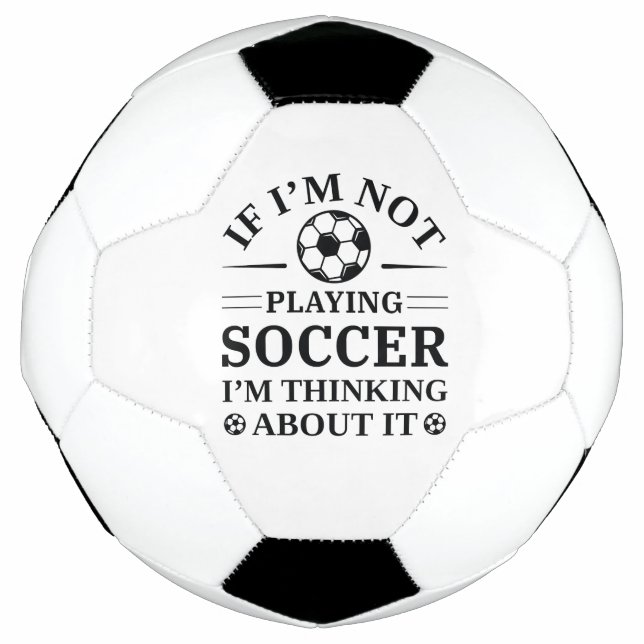 Wenn ich nicht Fußball spiele, denke ich darüber n (Vorderseite)