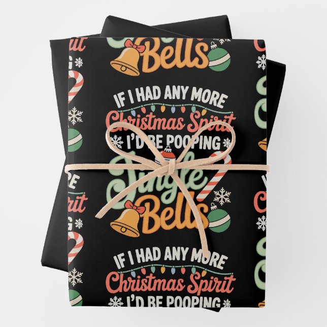 Wenn ich noch etwas Weihnachtsgeist hätte, würde i Geschenkpapier Set (Beispiel)
