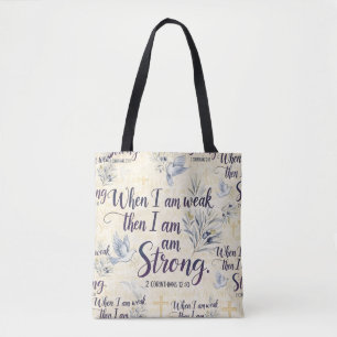 Wenn ich schwach bin, dann bin ich stark. tasche