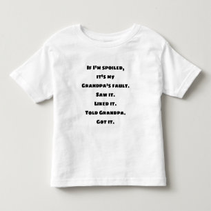 Wenn ich verdorben bin, der T - Shirt der Großvate