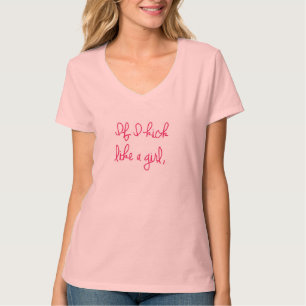 Wenn ich wie ein Mädchen trete, sind die Sterne, T-Shirt