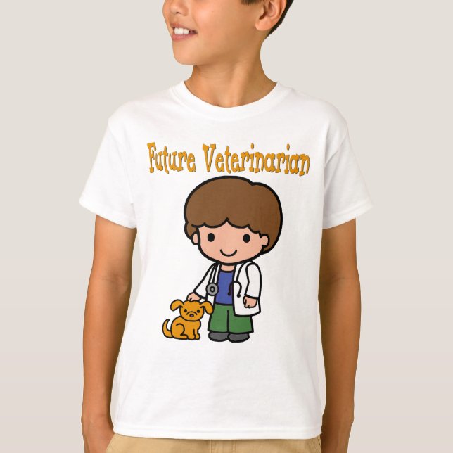 Wenn ich zukünftigen Tierarzt aufwachse T-Shirt (Vorderseite)