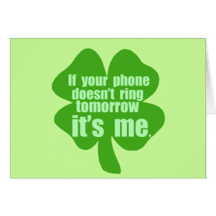 Wenn Ihr Telefon nicht morgen schellt, ist es ich