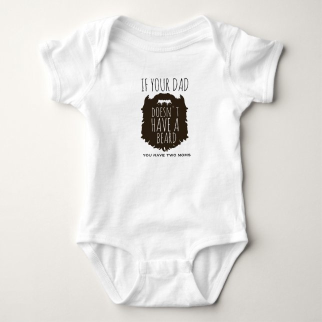 WENN IHR VATER NICHT EINEN MAMA-HIPSTER DES BABY STRAMPLER (Vorderseite)