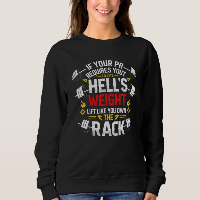 Wenn Ihre pr-gymnastische Motivation mit weißem Te Sweatshirt (Vorderseite)