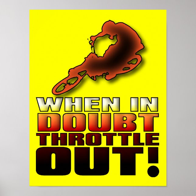 Wenn im Zweifel die Täuschung des Motorrads durchb Poster (Vorne)