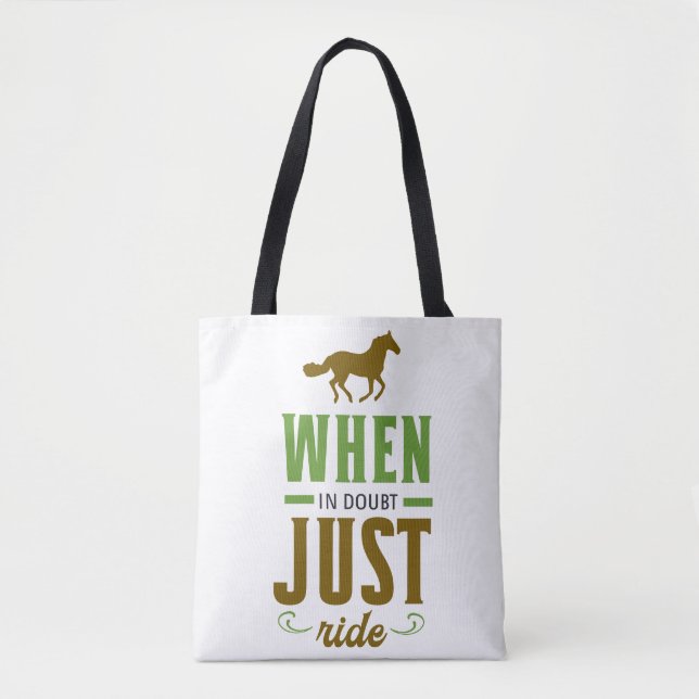 Wenn im Zweifel nur zu fahren Tasche (Vorderseite)