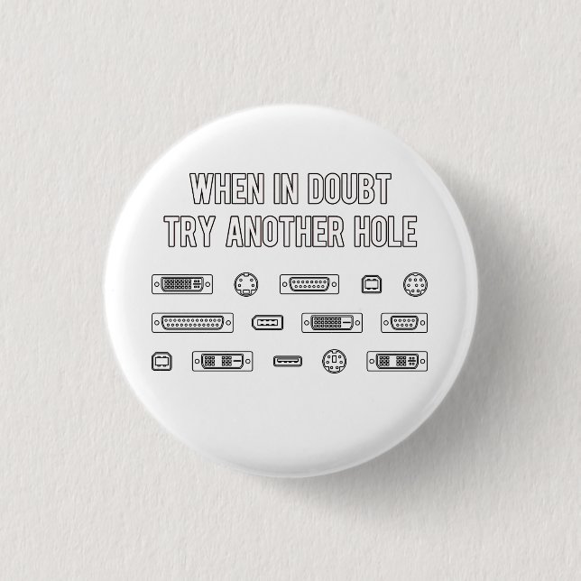 Wenn im Zweifels-Versuch ein anderes Button (Vorderseite)