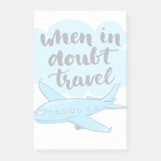 Wenn in der Zweifels-Reise Post-it Klebezettel (Vorderseite)