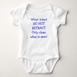 Wenn intakt, ZIEHEN Sie NICHT zurück Baby Strampler