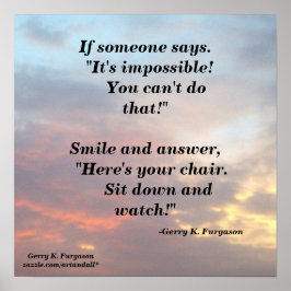 WENN JEMAND POSTER SAGT