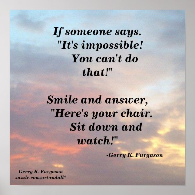 WENN JEMAND POSTER SAGT (Vorne)