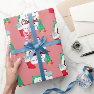 Wenn Katzen Weihnachtskarten schicken würden, würd Geschenkpapier