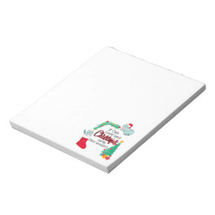 Wenn Katzen Weihnachtskarten schicken würden, würd Notizblock