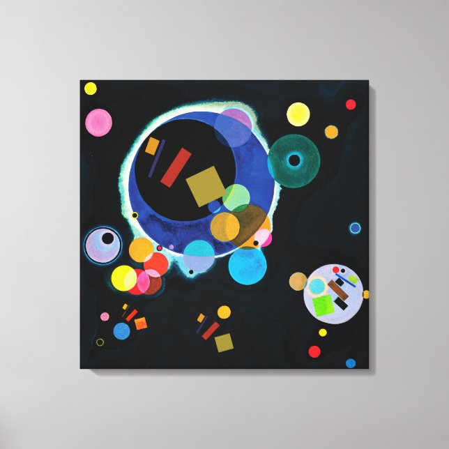 Wenn Kazimir Malevich Wassily Kandinsky trifft Leinwanddruck (Vorderseite)