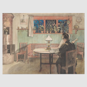 Wenn Kinder von Carl Larsson zu Bett gegangen sind Seidenpapier