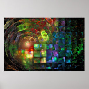 "Wenn Licht Illusion trifft" Poster