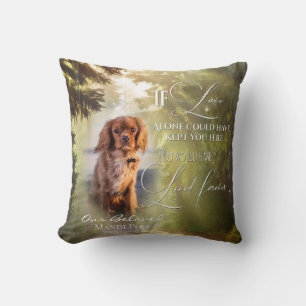 Wenn Liebe allein Wald Pet Memorial FOTO Gebet Kissen