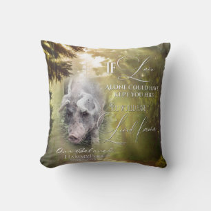 Wenn Liebe allein Wald Schweinegeweih Memorial FOT Kissen