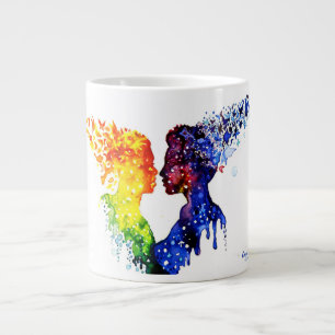wenn Liebe Schmetterlinge gibt Jumbo-Tasse