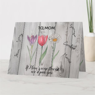 Wenn Mama Blume wäre, würden wir dich auswählen. b Karte