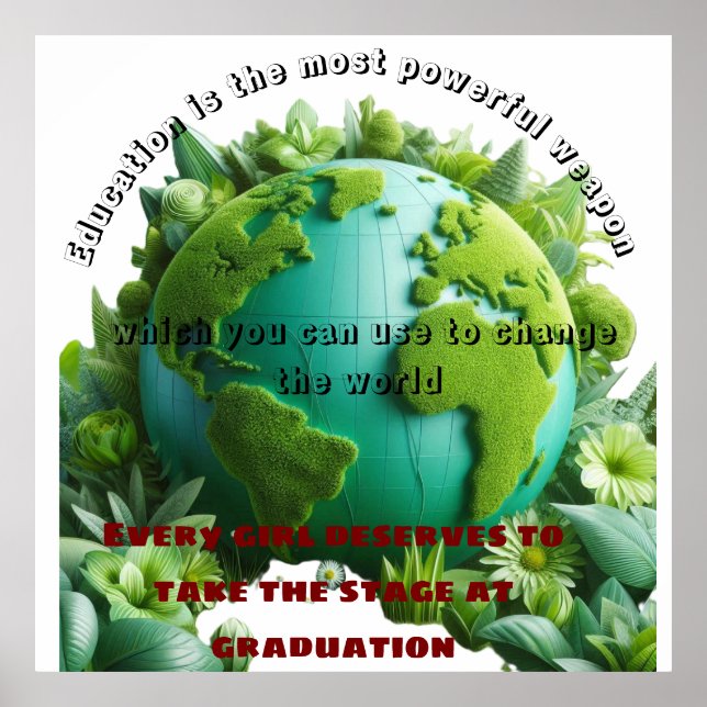 Wenn man ein Mädchen bildet, bildet man eine Natio Poster (Vorne)