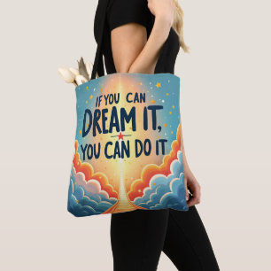 wenn man es träumen kann, kann man es tun tasche