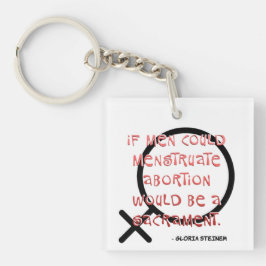Wenn Männer Menstruation Schlüsselanhänger