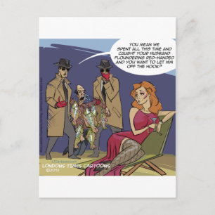 Wenn Männer schwinden Funny Postkarte