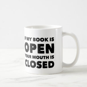 Wenn mein Buch offene Kaffee-Tasse ist Kaffeetasse