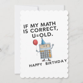 Wenn meine Mathe richtig ist U alten lustigen Vate Einladung