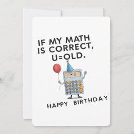 Wenn meine Mathe richtig ist U alten lustigen Vate Einladung