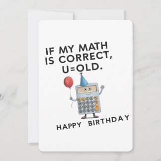Wenn meine Mathe richtig ist U alten lustigen Vate Einladung