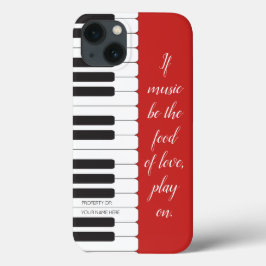 Wenn Musik das Futter der Liebe ist - Klavierkonze Case-Mate iPhone Hülle