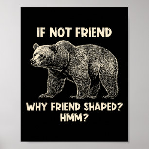 Wenn nicht Freund, warum freundförmiger lustiger B Poster
