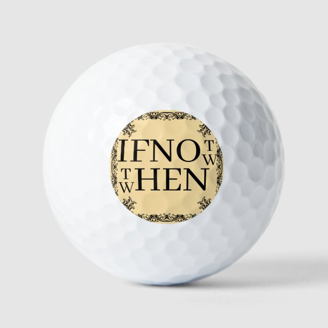 Wenn nicht jetzt Golfbälle (Vorderseite)